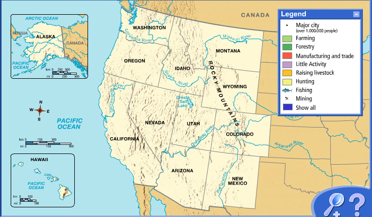 Map Of The United States West Of The Mississippi River United States Map