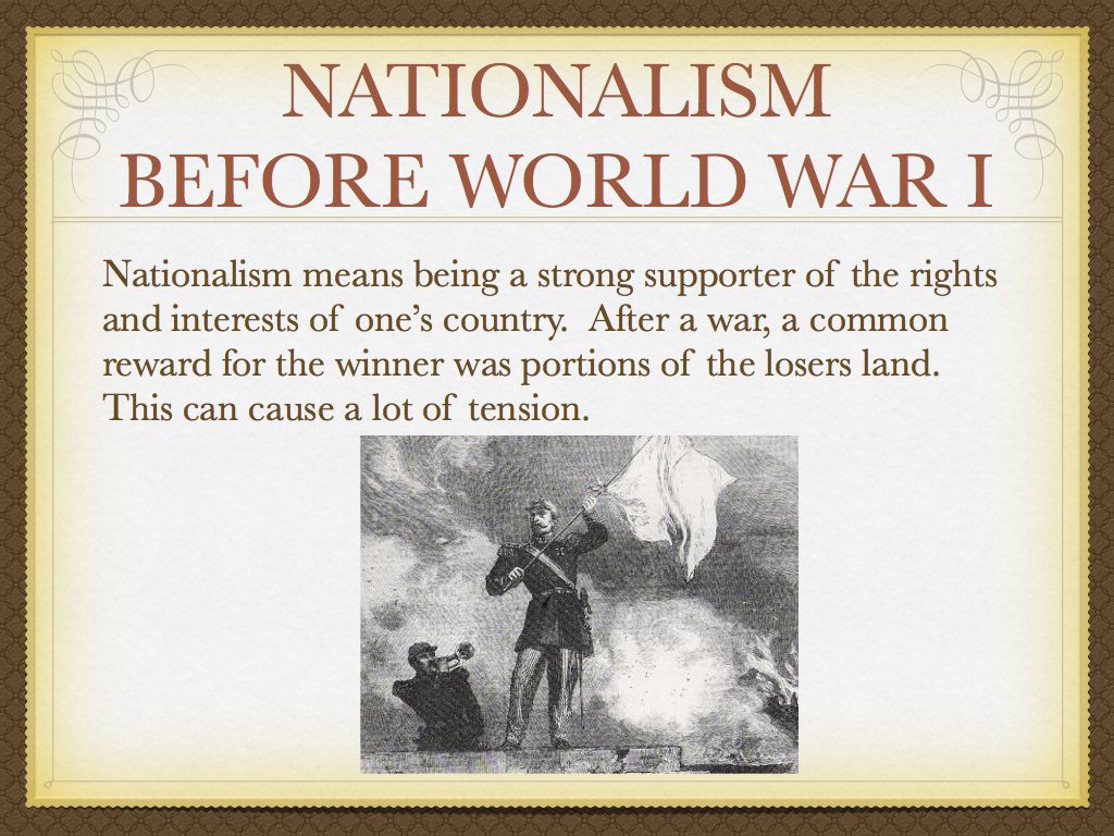 ️ An example of nationalism in world war 1. How Did ...
